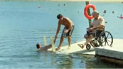 Disabled Man Falls In Water Prank