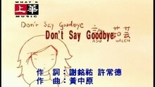 DON'T SAY GOODBYE