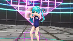 萌萌的泳装幼初音