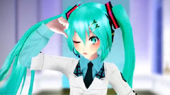 纯白色的制服MIKU~以坚定不移的eye