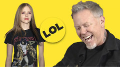 James Hetfield对艾薇儿等名人穿他们的T恤的反应采访