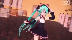 初音未来 - 「MMD」三妈式Miku 召唤岚的猫