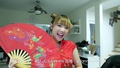 Jannine给中国粉丝拜年视频