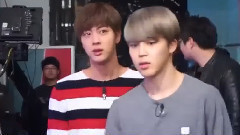 BTS Jin and Jimin filming Hello Counselor Tras Cam