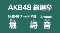 49th选拔总选举政见 - 堀詩音