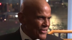 Backstage at the 2013 Hall of Fame Inductions with Harry Belafonte