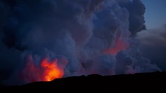 火山爆发的壮观景象