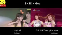 The Unit Gee表演与原版对比 (少女时代)