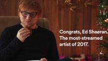 Ed Sheeran成为2017年Spotify流媒年度艺人
