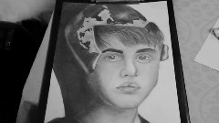 Drawing of Justin Bieber