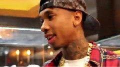 Tyga Receives His New Versace Chain