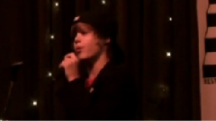 Justin singing Common Denominator