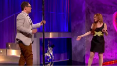 Teaches Alan Carr How To Pole Dance