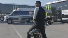 Meek Mill & His Lil Homie Chino Ridin Bikes At Monster Cup In Vegas!