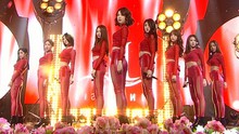 Nine Muses - 缪斯女神着红衣热辣表演Glue