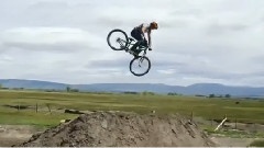 RC Heli Aerial Bike Footage