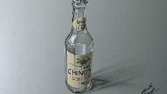 How I Draw And Color An Empty Bottle Of Chinotto