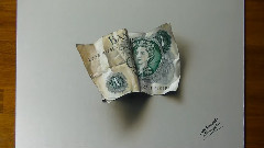How To Draw An Old One Pound Note