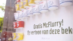McDonalds McFlurry heat sensative panel
