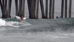 Surfing on the sea