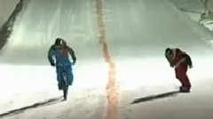 Biker Vs Snowboarder