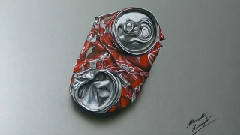How To Draw A Crushed Coca-Cola Can