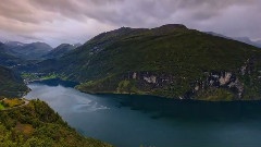 延时摄影:挪威山间的溪流