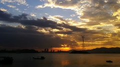 Evening Glow At Xiamen(厦门的海与火烧云)