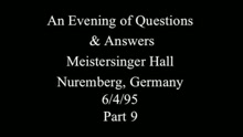 Q&A: Compare America And Europe? (Nuremberg 1995)