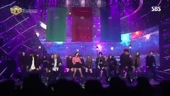 韩国偶像 JISOO X DOYOUNG X JINYOUNG 最新联合舞台_超清