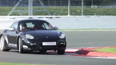 Porsche Cayman R on Silverstone Circuit