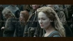 Lord of the Rings - éowyn receives the news of Aragorn's fall (with lyric)
