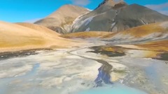 冰岛的自然风光Flying over Iceland