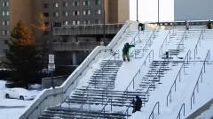Street Skiing In Detroit