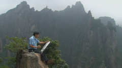 泼墨黄山(一)