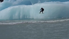 Iceberg Wakeboarding In Patagonia