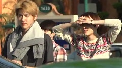 Waiting For Their Van At Disneyland
