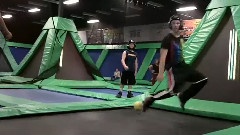 Epic Trampoline Dodgeball Ninja