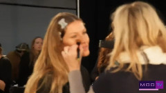 Gisele Bundchen Backstage At Alexander Wang