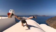 Freerunning In Santorini