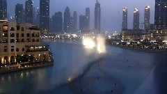 Dubai Fountain performs Whitney