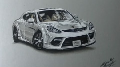 How I Draw A Porsche Panamera