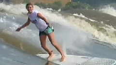 Surfing Silver Dragon