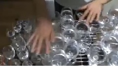 Super Mario Bros Theme Played On Wine Glass!