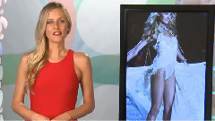 Victoria's Secret Angel Alessandra Ambrosia Is At KTLA Talking About The Launch Of The New Victoria's Secret Sport Collection